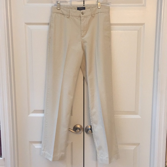 Polo by Ralph Lauren | Bottoms | Boys Flat Front Khaki 6 Pants By Polo ...